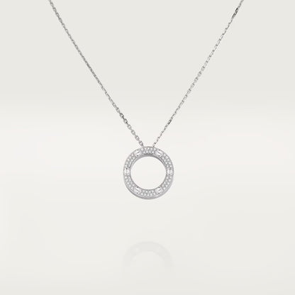 [Amore]LOVE NECKLACE 16MM  FULL DIAMOND