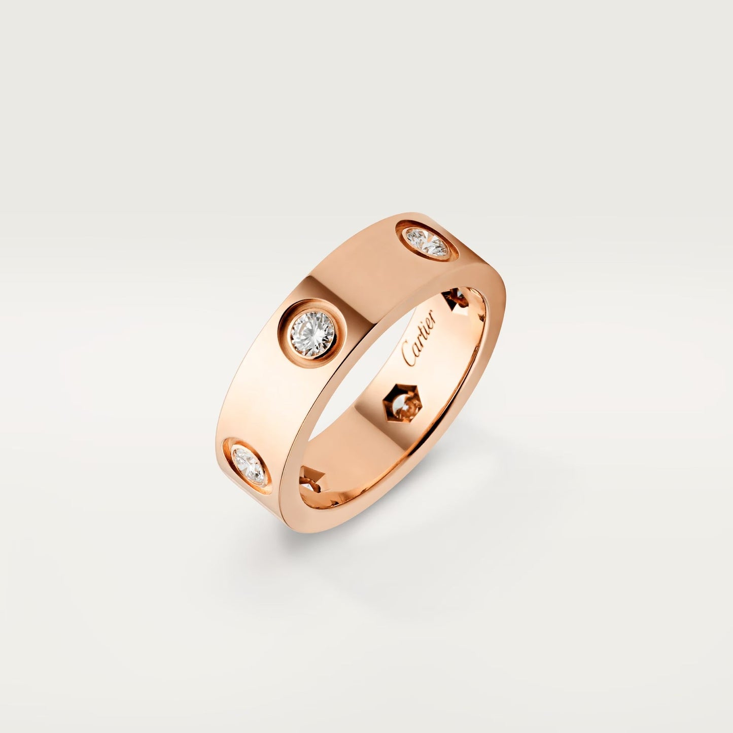 [Amore]LOVE 5.5MM 6 DIAMOND RING