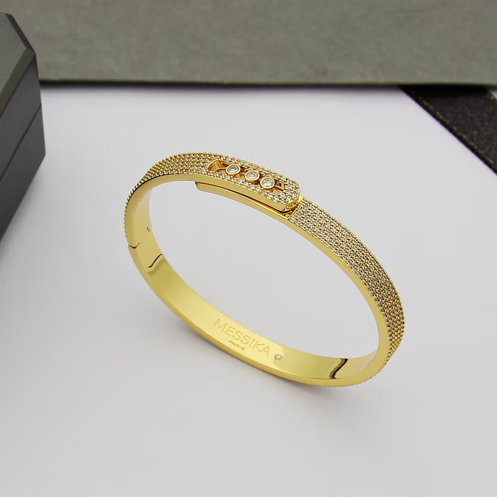 [Amore]Move Noa Full Pavé Diamond Bangle Bracelet