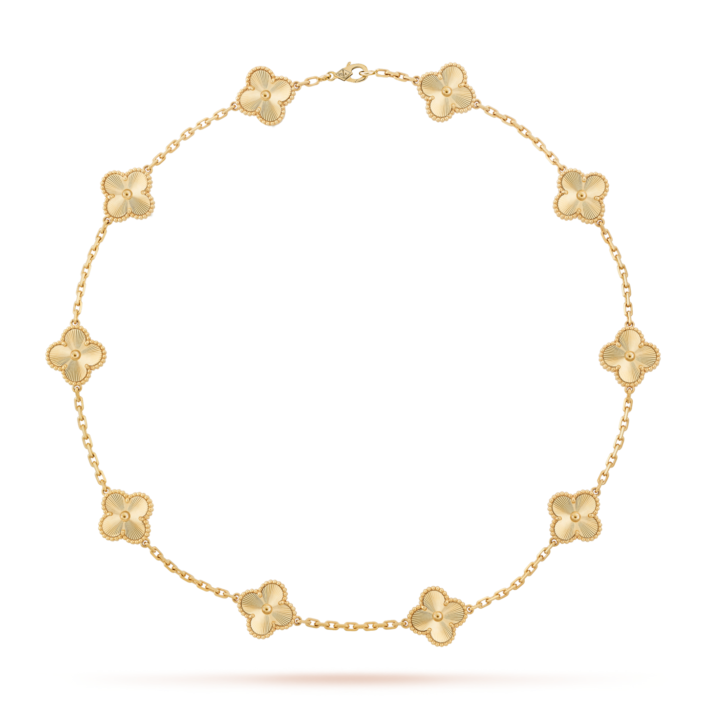 [Amore]CLOVER 10 MOTIFS LASER NECKLACE