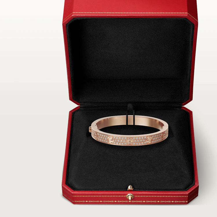 [Amore]LOVE BRACELET 6.1MM DIAMOND-PAVED