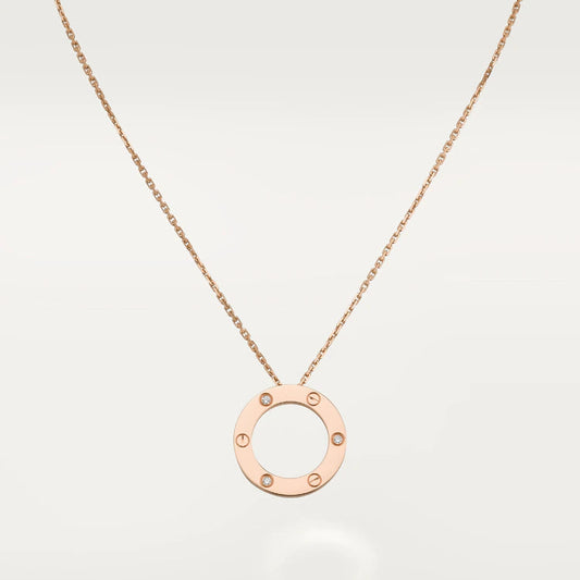 [Amore]LOVE NECKLACE 16MM 3 DIAMONDS