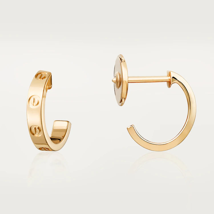 [Amore]LOVE EARRINGS 2.65MM PINK GOLD