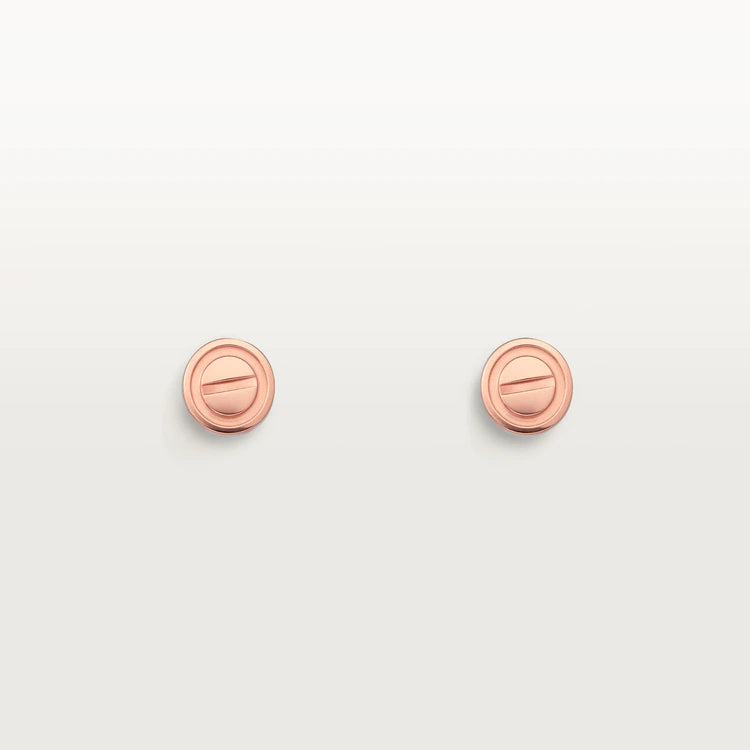 [Amore]LOVE EARRINGS PINK GOLD 10MM