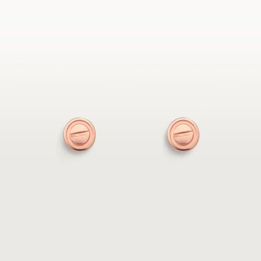 [Amore]LOVE EARRINGS PINK GOLD 10MM