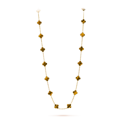 [Amore]CLOVER 20 MOTIFS TIGER EYE ROSE GOLD