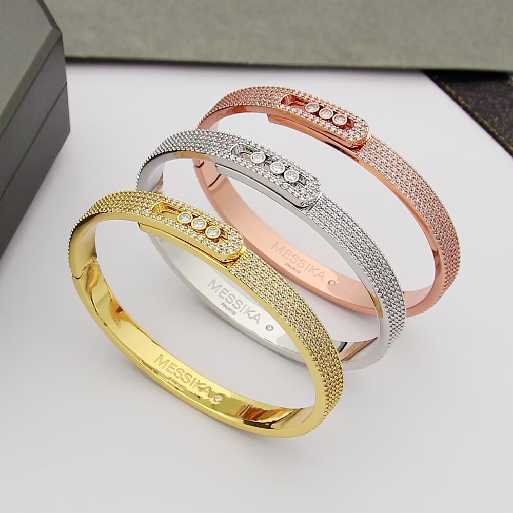 [Amore]Move Noa Full Pavé Diamond Bangle Bracelet