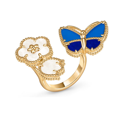 [Amore]LUCKY SPRING BUTTERFLY OPEN-FACE RINGS