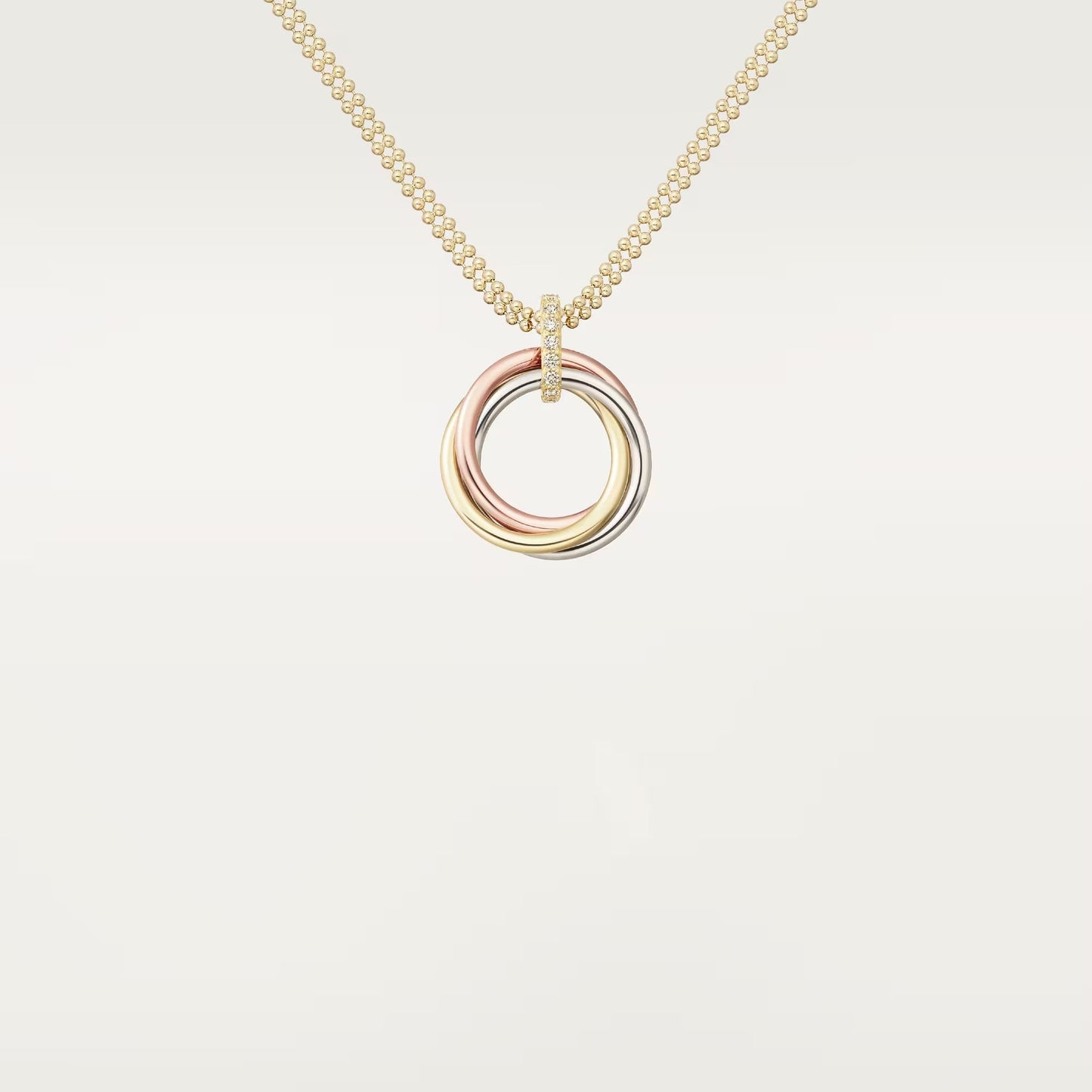 [Amore]TRINITY MEDIUM  DIAMONDS NECKLACE
