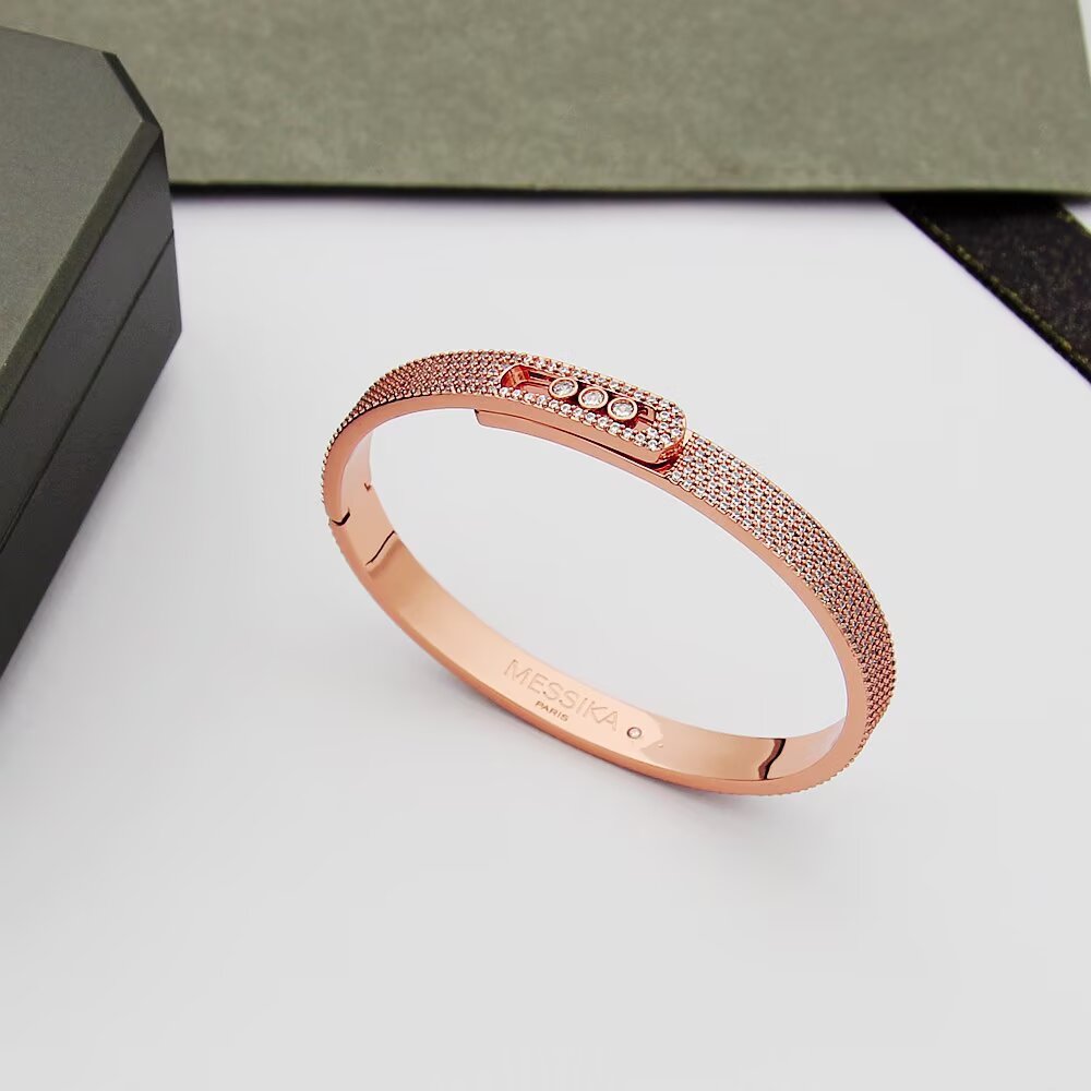 [Amore]Move Noa Full Pavé Diamond Bangle Bracelet