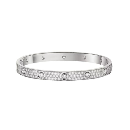 [Amore]LOVE BRACELET 6.1MM DIAMOND-PAVED 10 BIG DIAMONDS