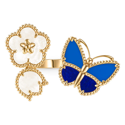 [Amore]LUCKY SPRING BUTTERFLY OPEN-FACE RINGS