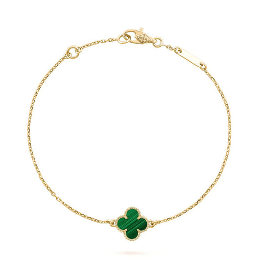 [Amore]CLOVER BRACELET MALACHITE 1 MOTIF