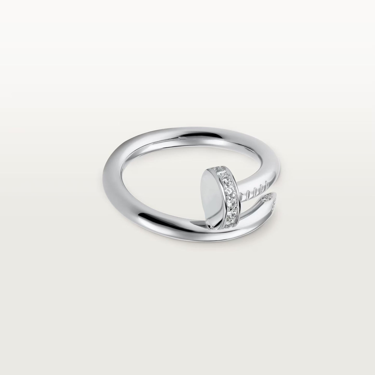 [Amore]JUSTE RING 2.6MM HALF DIAMOND