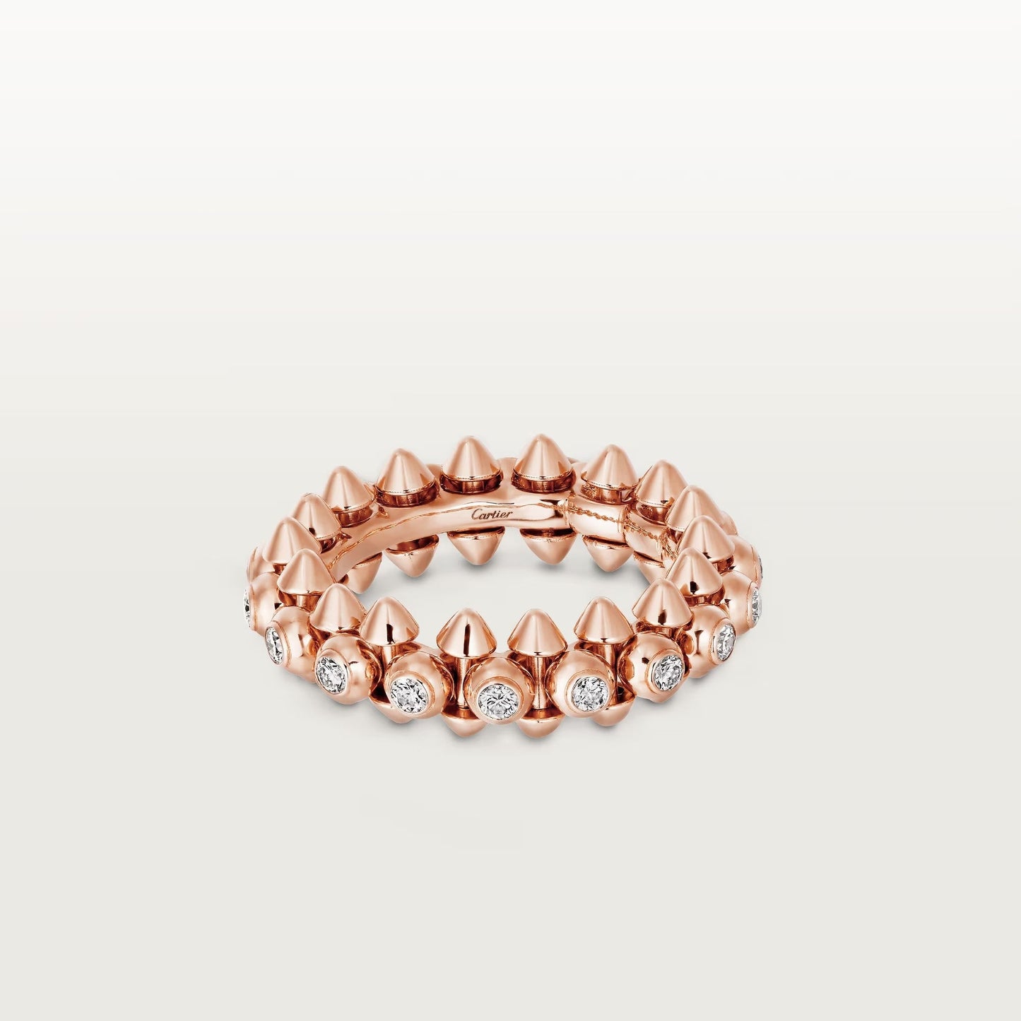 [Amore]CLASH 6.8MM DIAMOND MEDIUM RING