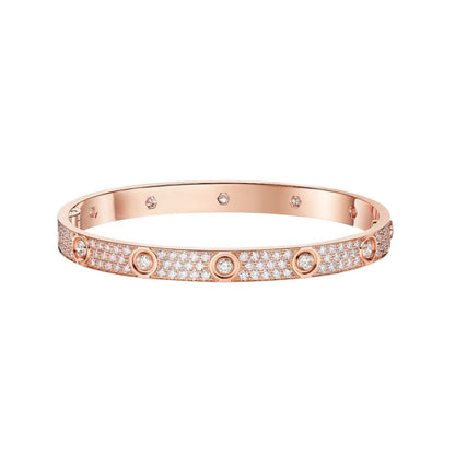 [Amore]LOVE BRACELET 6.1MM DIAMOND-PAVED 10 BIG DIAMONDS