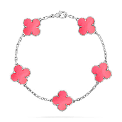 [Amore] CLOVER 5 MOTIFS  PINK MOP BRACELET COLLECTION
