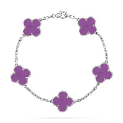 [Amore] CLOVER 5 MOTIF VIOLET BRACELET COLLECTION
