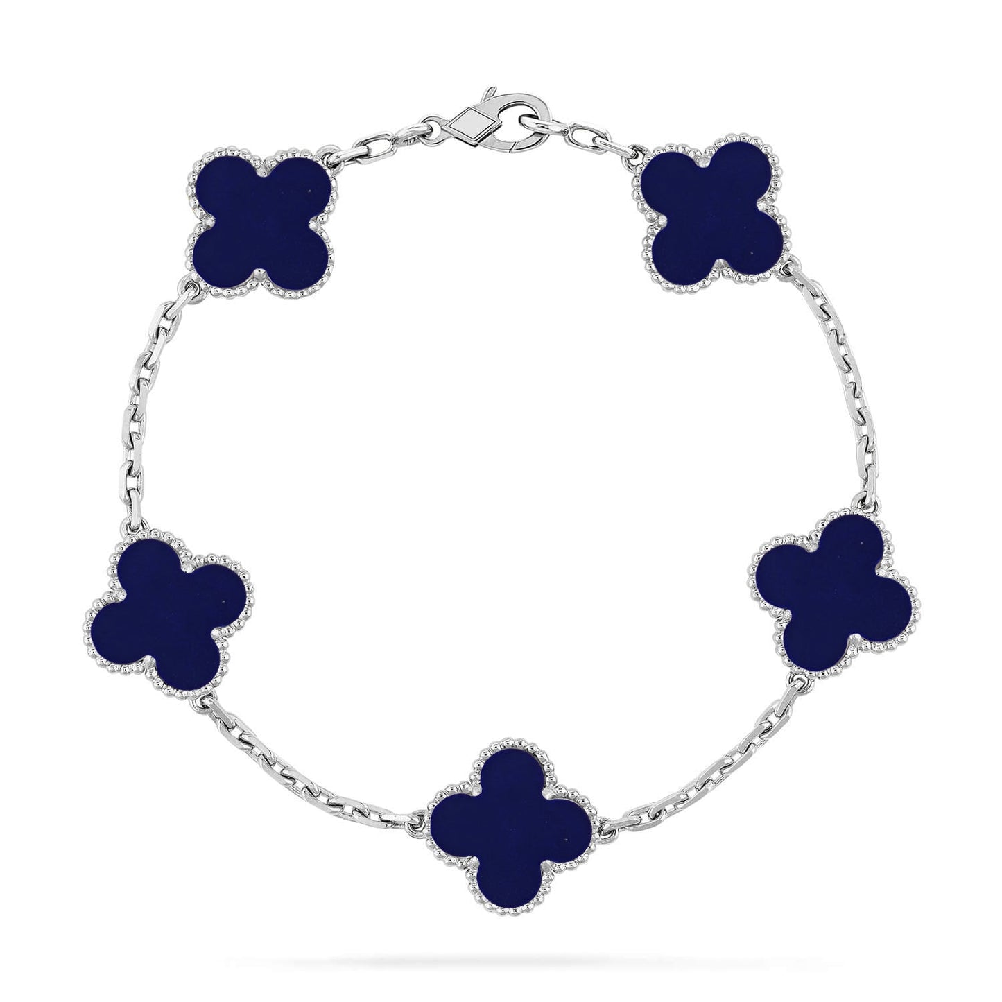 [Amore]CLOVER 5 MOTIF LAPIS LAZULI BRACELET COLLECTION