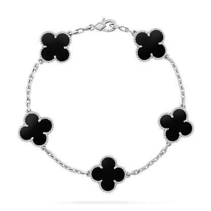 [Amore] CLOVER 5 MOTIF ONYXS BRACELET COLLECTION