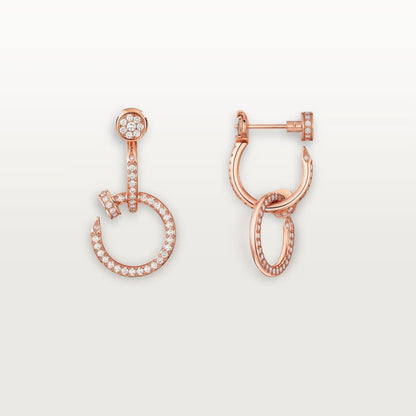 [Amore]JUSTE FULL DIAMOND DOUBLE EARRINGS