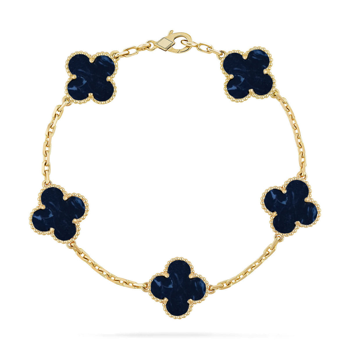 [Amore]CLOVER 5 MOTIF PIETERSITE BRACELET COLLECTION