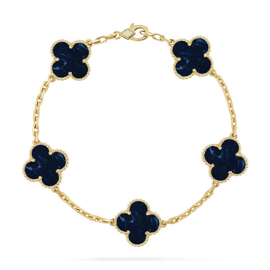 [Amore]CLOVER 5 MOTIF PIETERSITE BRACELET COLLECTION
