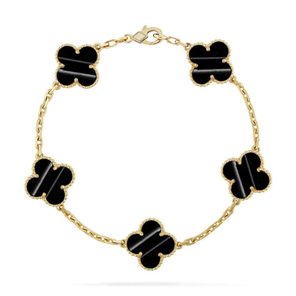 [Amore] CLOVER 5 MOTIF PULSAR STONE BRACELET COLLECTION