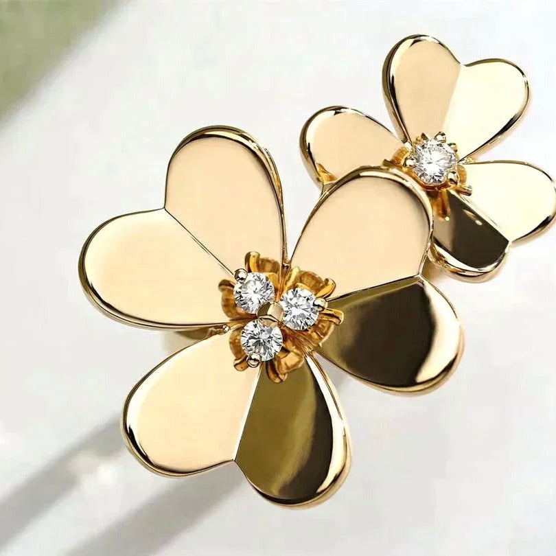 [Amore]CLOVER COMOS GOLD DIAMOND RING