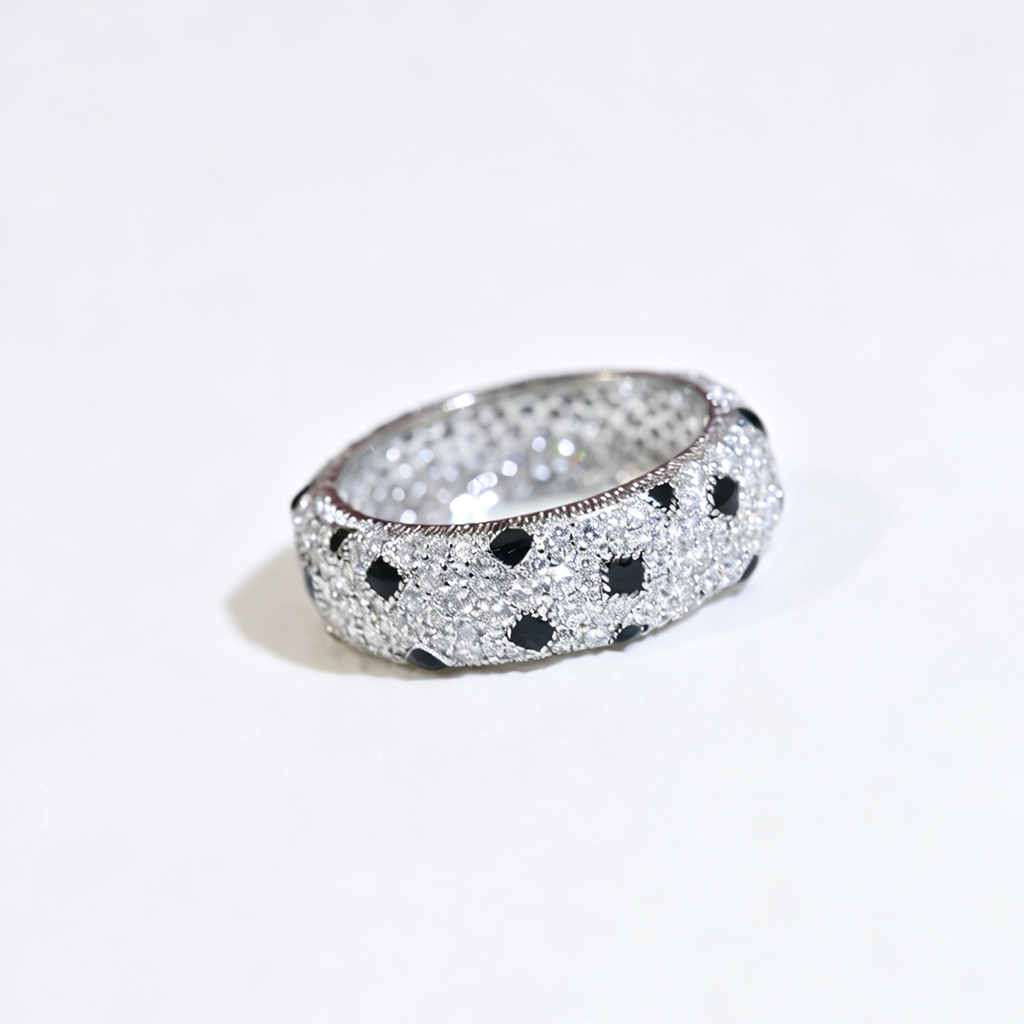[Amore]PANTHERE SPOTTED FULL DIAMOND RING
