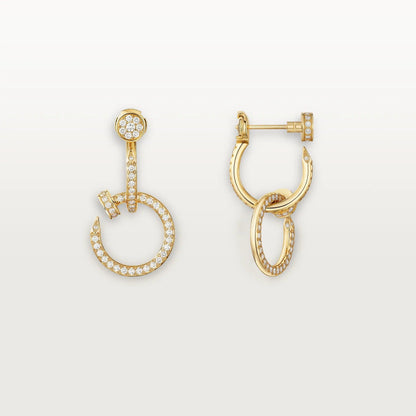 [Amore]JUSTE FULL DIAMOND DOUBLE EARRINGS