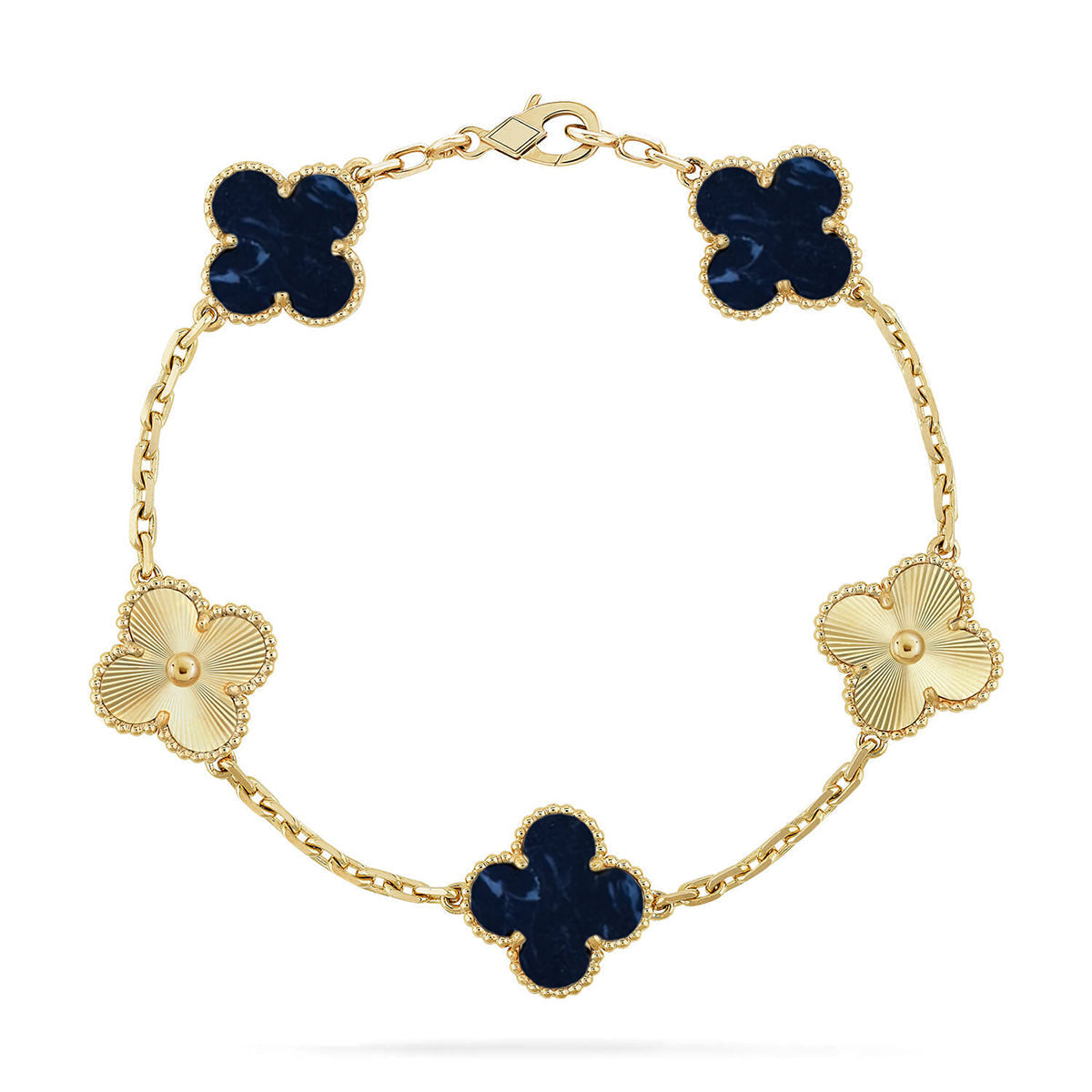 [Amore]CLOVER 5 MOTIF PIETERSITE BRACELET COLLECTION