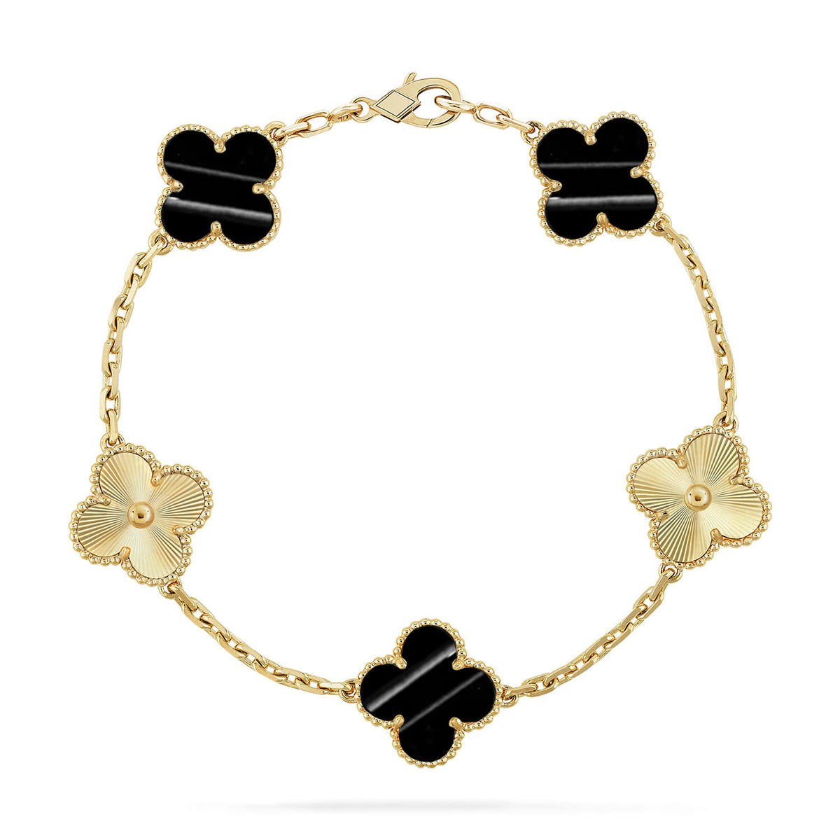 [Amore] CLOVER 5 MOTIF PULSAR STONE BRACELET COLLECTION