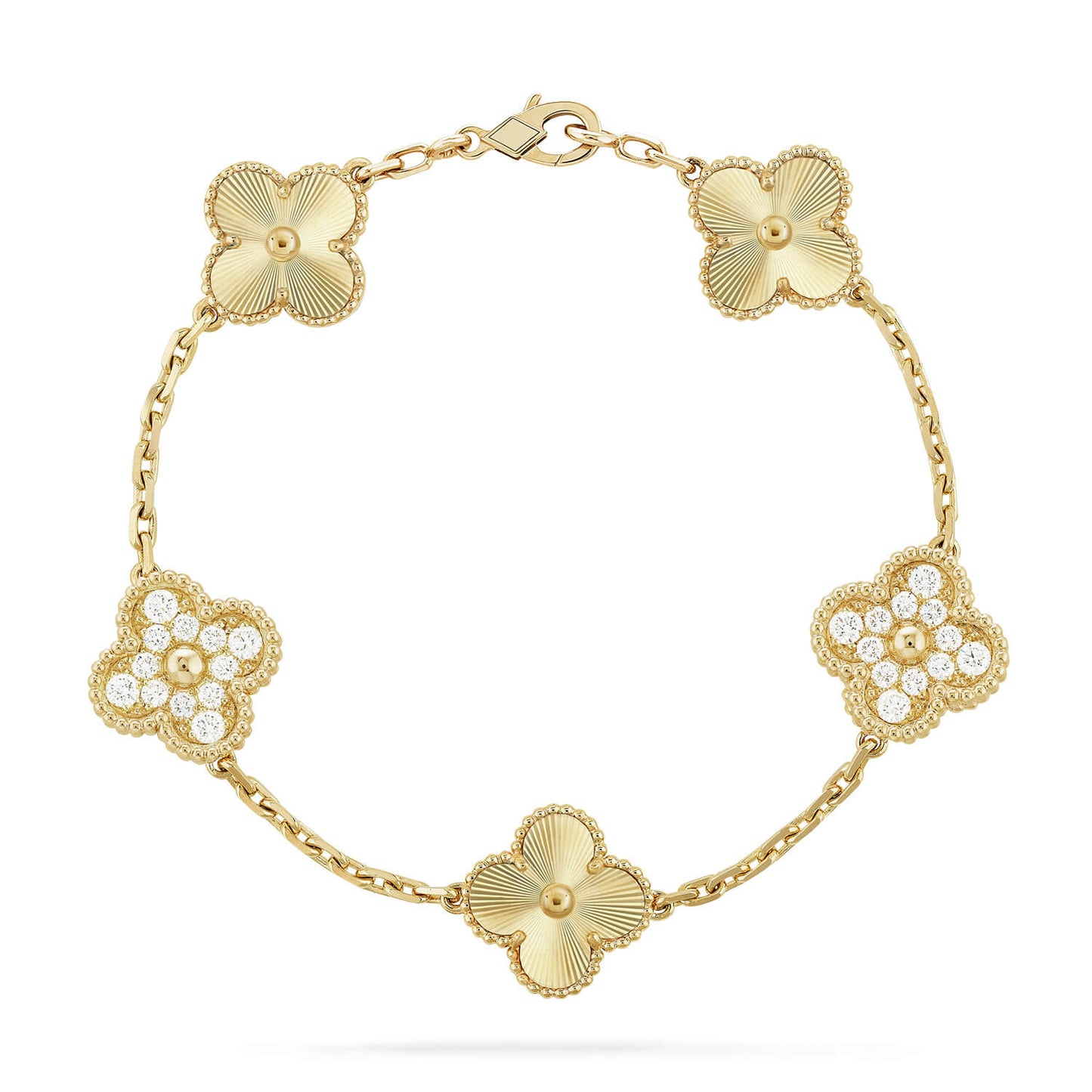 [Amore] CLOVER 5 MOTIF LASER BRACELET COLLECTION