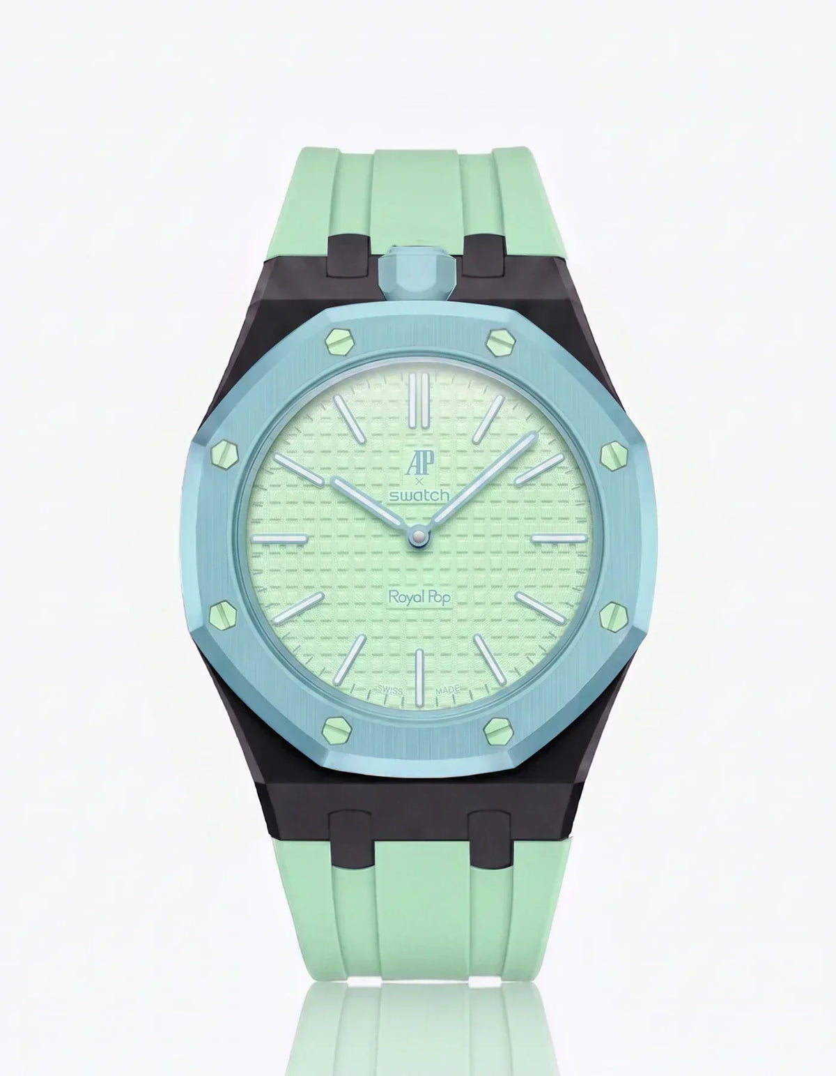 Silicone Strap & Case Royal Pop Blaue Acht(Customize Colors 