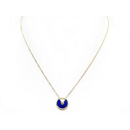 [Amore]AMULETTE ROSE GOLD AGATE NECKLACE