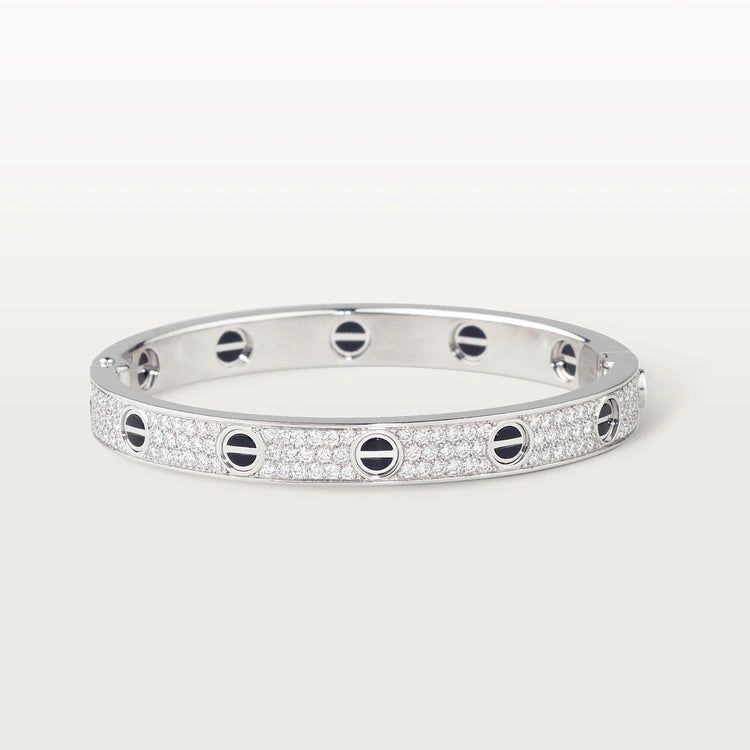 [Amore]LOVE BRACELET 6.1MM DIAMOND-PAVED CERAMIC