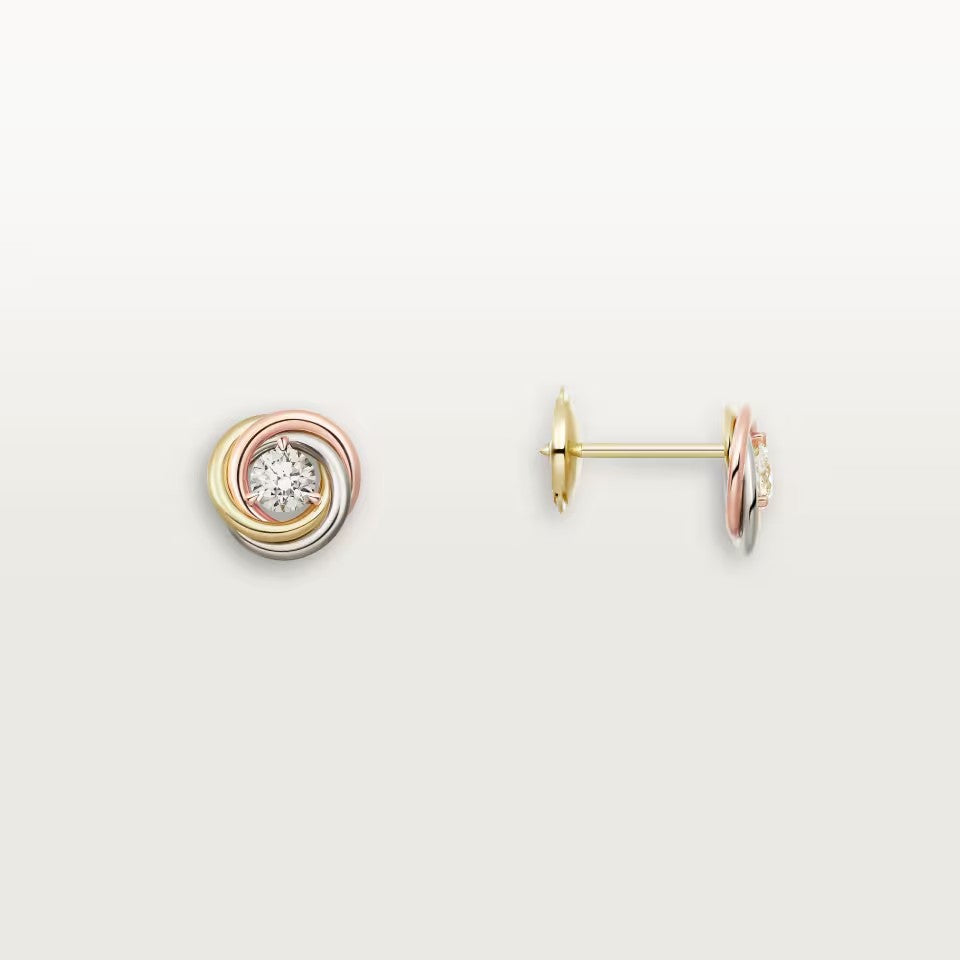 [Amore]TRINITY STUD DIAMOND EARRINGS