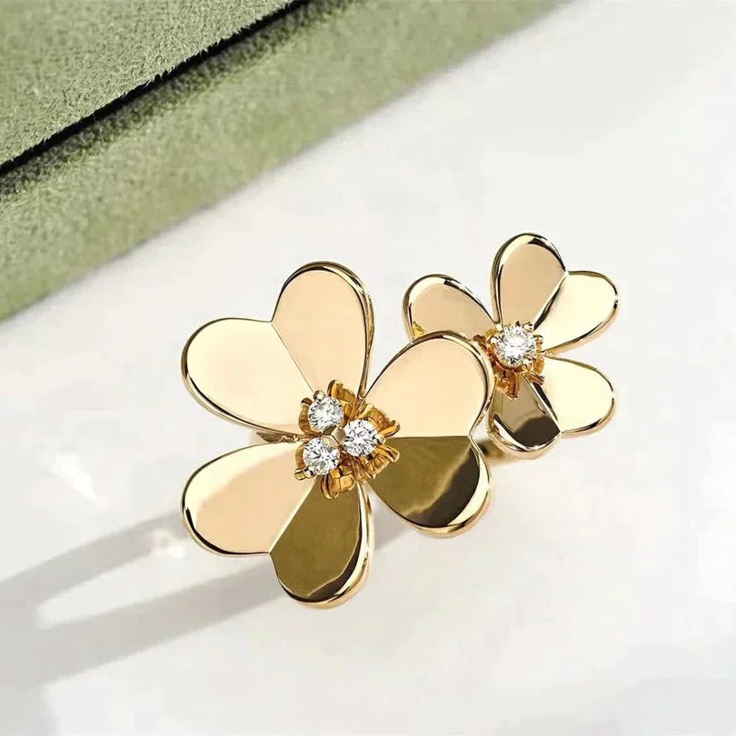 [Amore]CLOVER COMOS GOLD DIAMOND RING