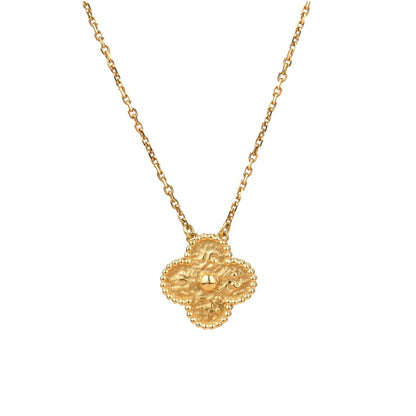 [Amore]CLOVER 15MM  BRONZING NECKLACE