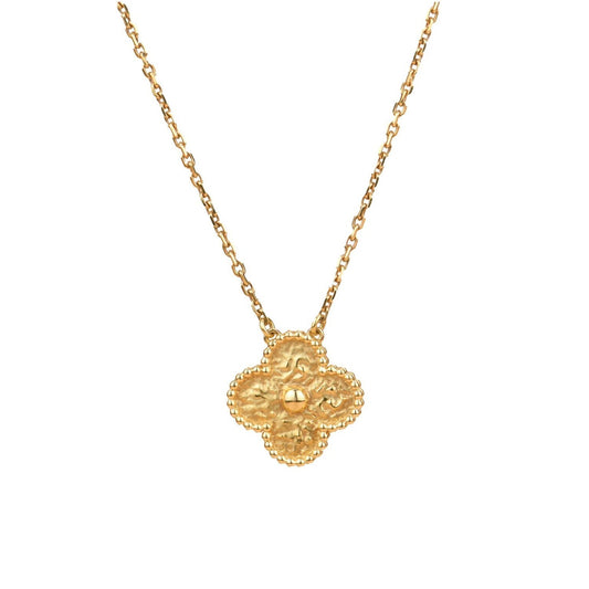 [Amore]CLOVER 15MM  BRONZING NECKLACE