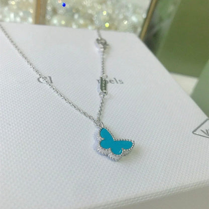 [Amore]BUTTERFLY TURQUOISE BUTTERFLY BRACELET SILVER