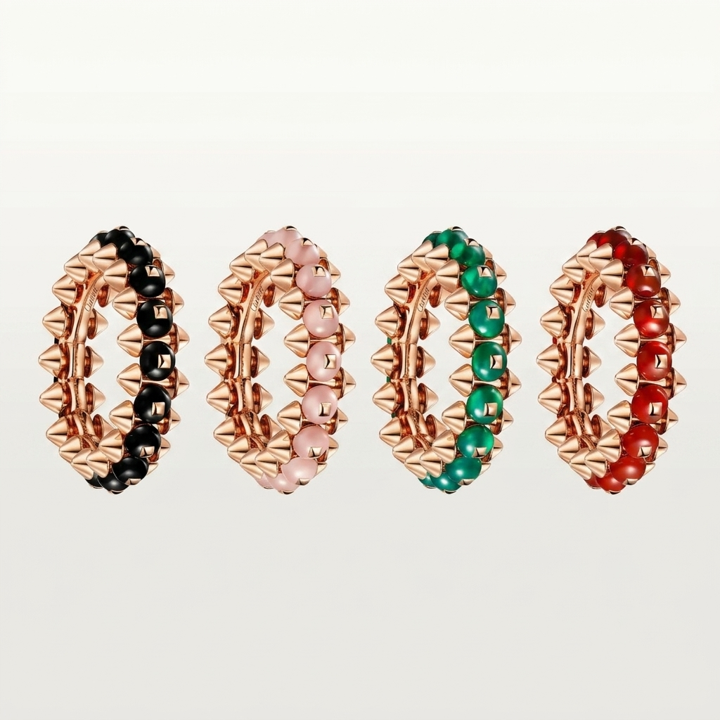 [Amore]CLASH 7.9MM AGATE CHALCEDONY RING