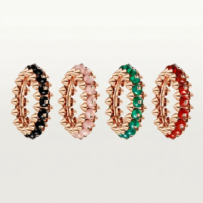 [Amore]CLASH 7.9MM AGATE CHALCEDONY RING