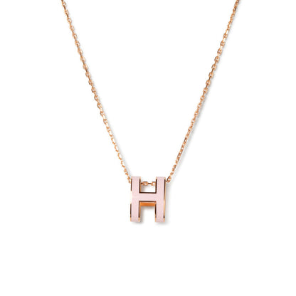 [Amore]POP H PEDANT PINK GOLD