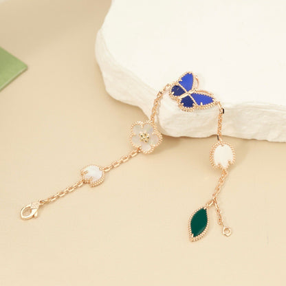 [Amore]LUCKY SPRING BUTTERFLY 5 MOTIF BRACELET