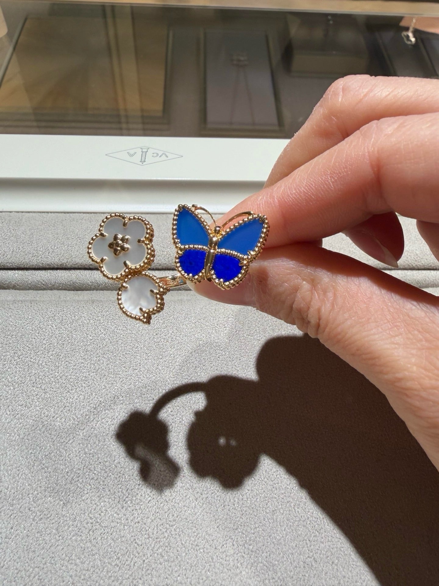 [Amore]LUCKY SPRING BUTTERFLY OPEN-FACE RINGS