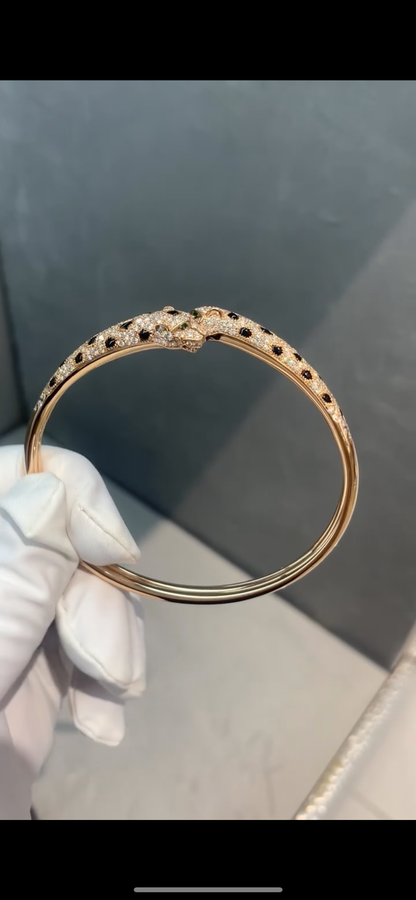 [Amore]Cheetah Collection Large Diamond Bracelet