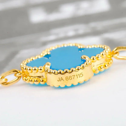[Amore] CLOVER 5 MOTIF TURQUOISE BRACELET COLLECTION