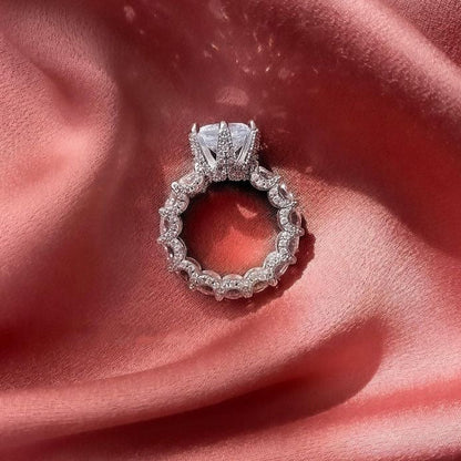 [Amore]Exquisite Multicolored Radiant Zircon Everyday Ring